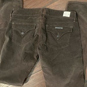 Hudson Jeans, skinny, dark brown corduroy